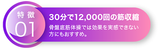30分で12,000回の筋収縮